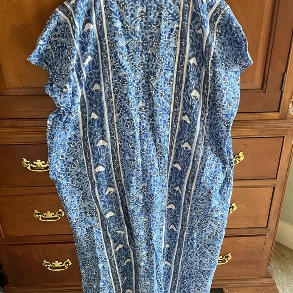 Emerson Fry Blue and White Floral Dress - Picture 3 of 3